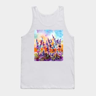 lavender field Tank Top